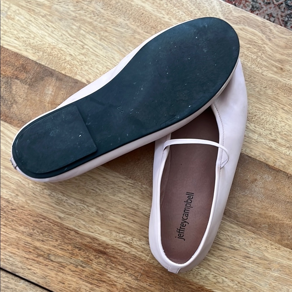 Jeffrey Campbell light pink “Dancerina” Flats with Elastic Strap - Picture 2 of 3